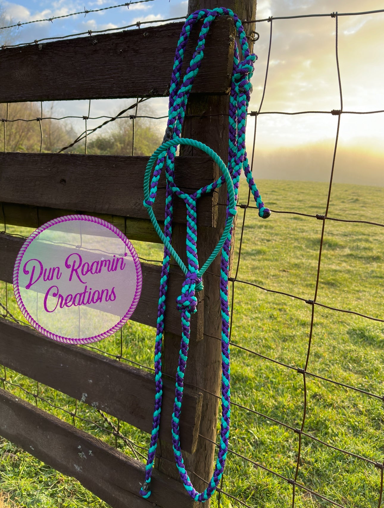 *CUSTOM ORDER* Lariat Rope Nose Mule Tape Halter