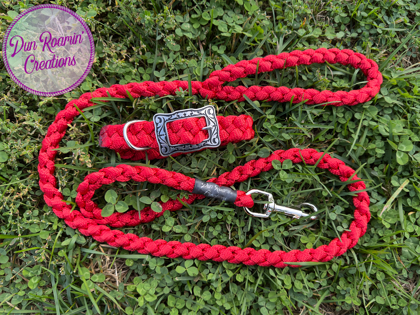 Mule Tape Dog Collar & Matching Leash