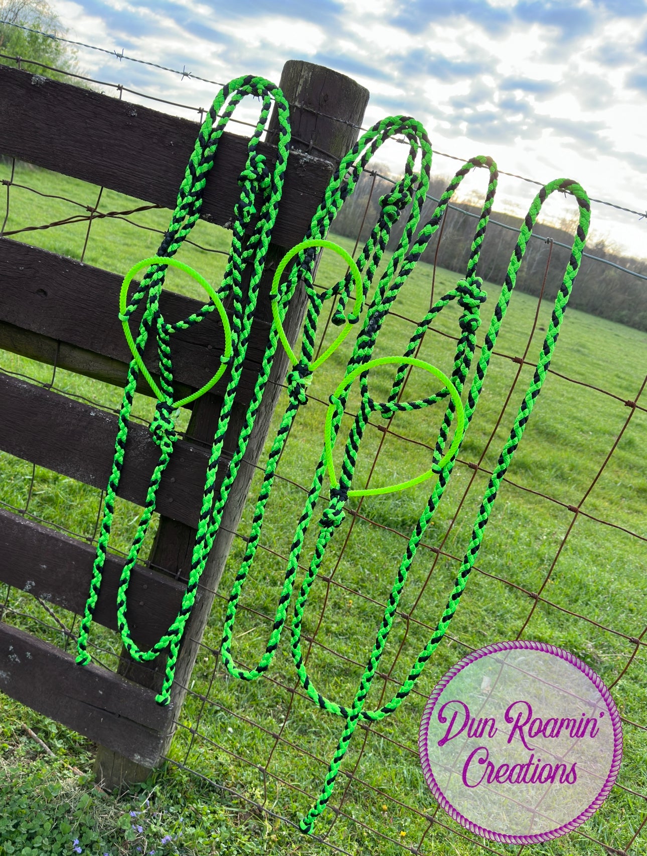 *CUSTOM ORDER* Lariat Rope Nose Mule Tape Halter