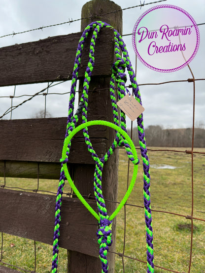 *CUSTOM ORDER* Lariat Rope Nose Mule Tape Halter