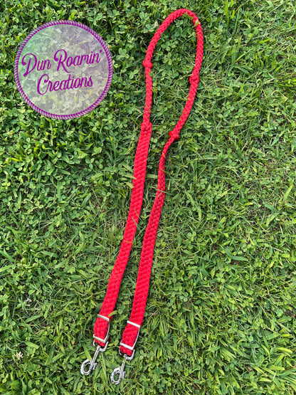 *CUSTOM ORDER* Knotted Barrel Reins