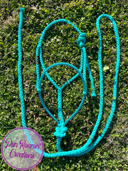 *CUSTOM ORDER* Lariat Rope Nose Mule Tape Halter