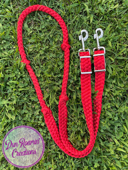 *CUSTOM ORDER* Knotted Barrel Reins